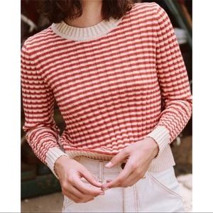The Great Striped Shrunken Sweater - Size 1